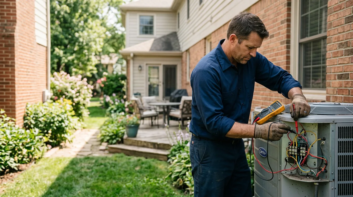 HVAC technician working near Woodbury, MN